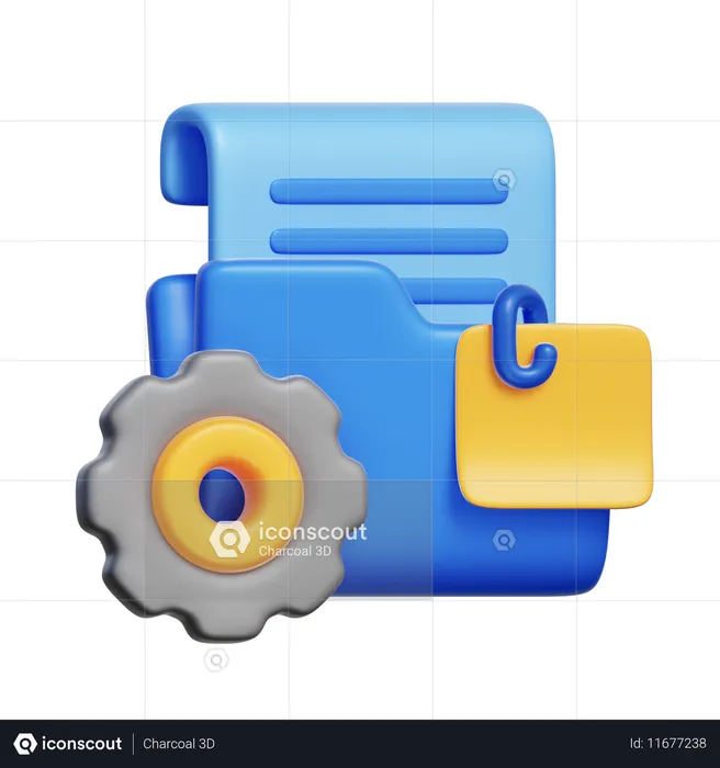 Informe y documento de equipo  3D Icon