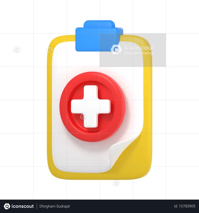 Informes médicos  3D Icon