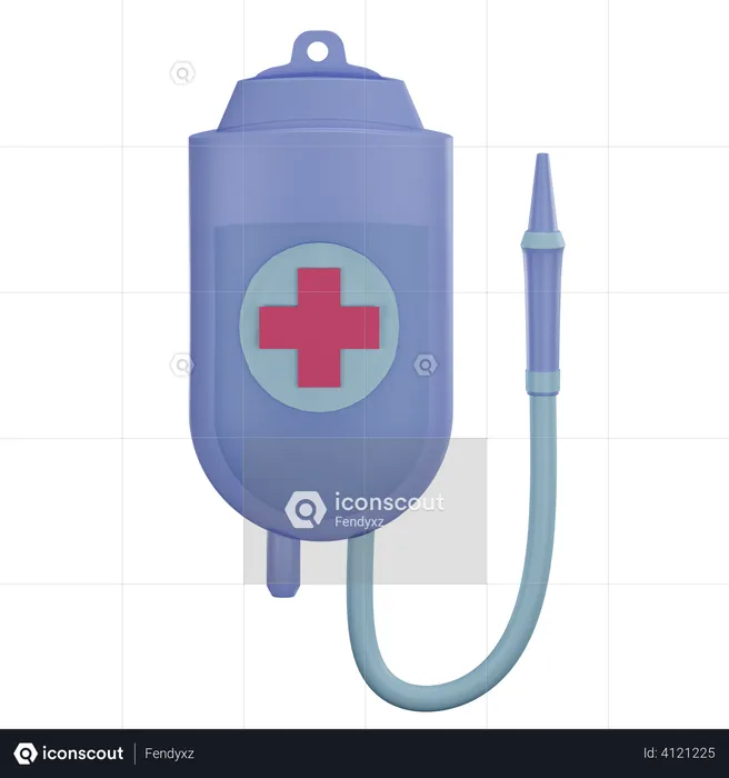 Infusion Bottle  3D Illustration