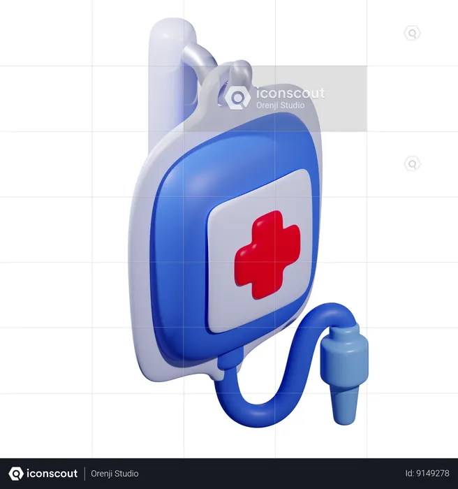 Infusion Drip  3D Icon