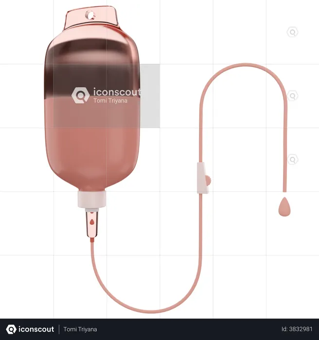 Infusion Injection  3D Icon