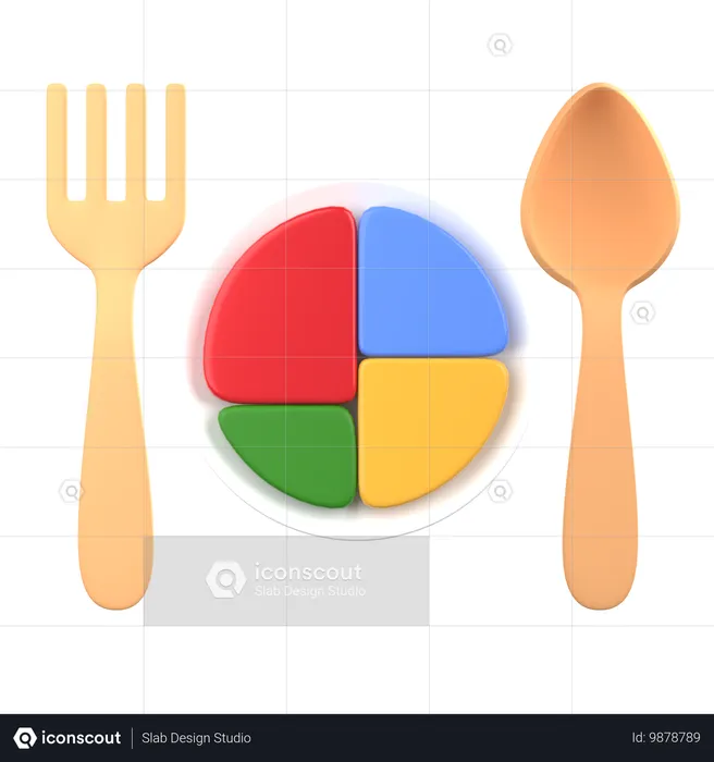 Ingesta saludable  3D Icon