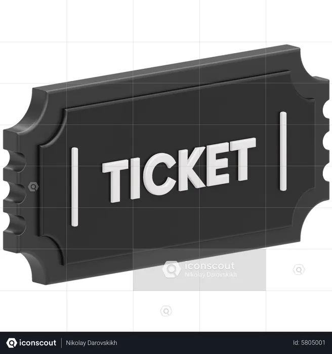 Ingresso de filme  3D Icon