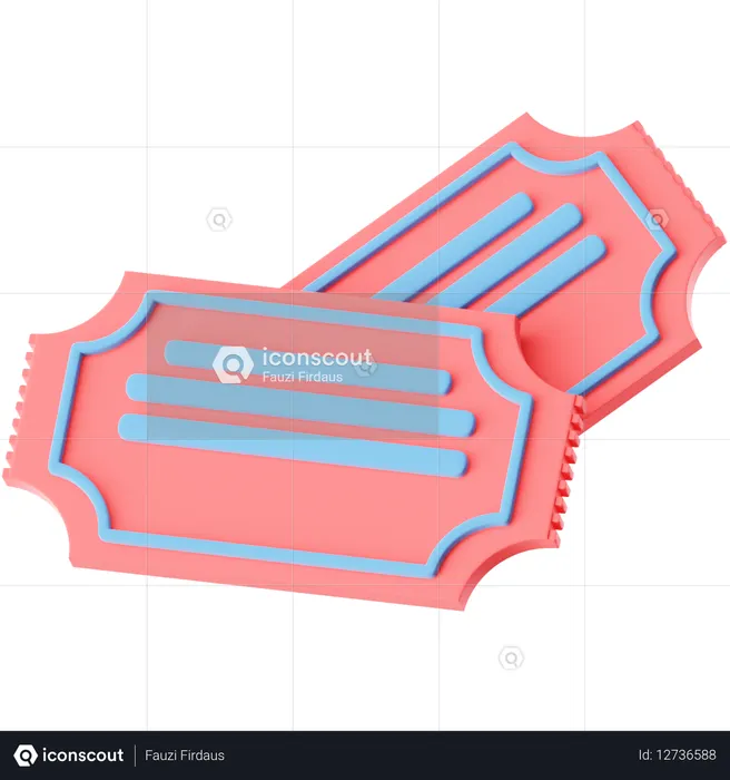 Ingressos de cinema  3D Icon