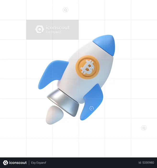 Inicialização de bitcoin  3D Icon