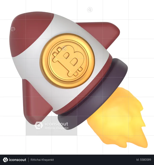 Inicialização de bitcoin  3D Icon