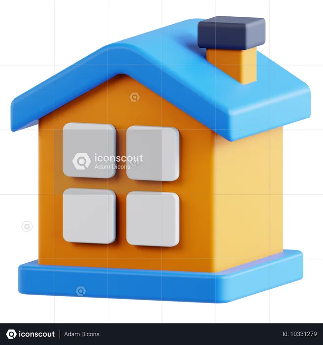 Hogar  3D Icon