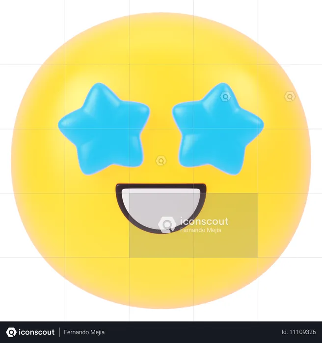 Começar olho Emoji 3D Icon