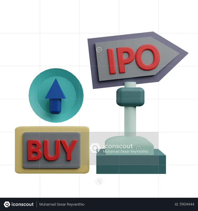 Initial Public Offering - IPO  3D Icon