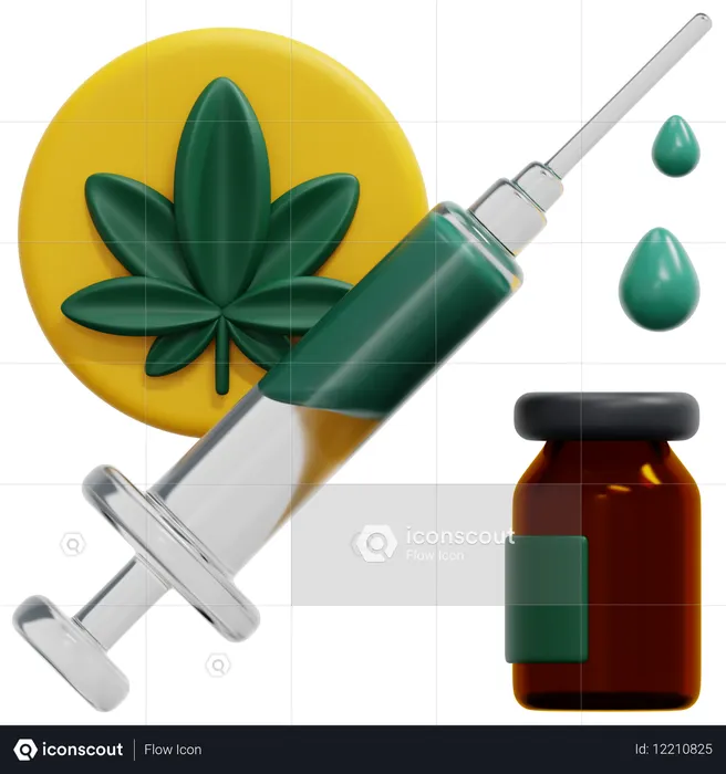 注射  3D Icon