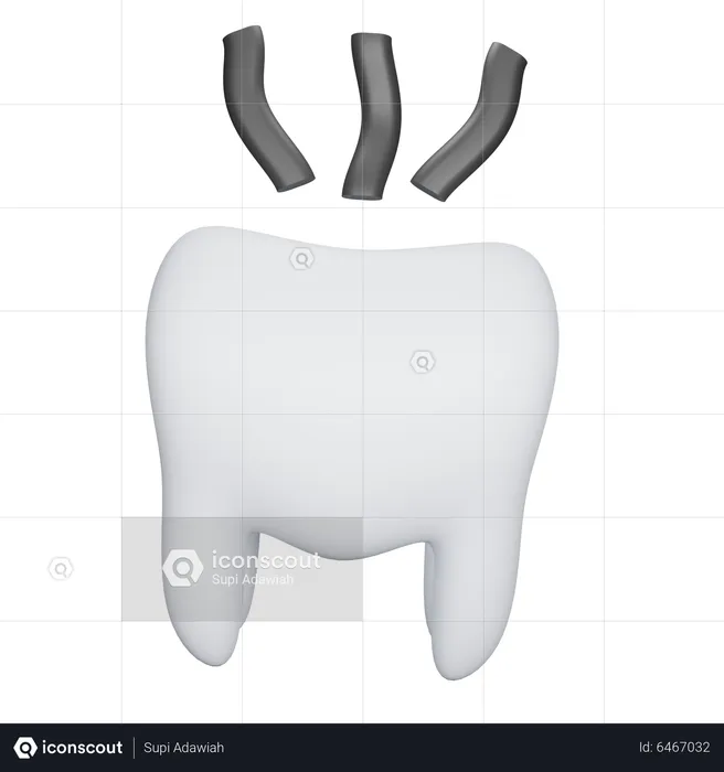 Injured Tooth  3D Icon