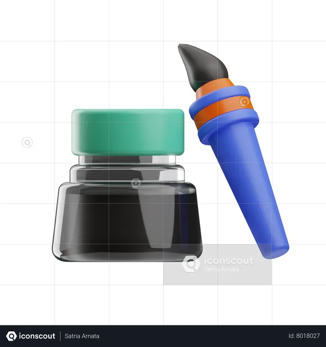 Ink  3D Icon