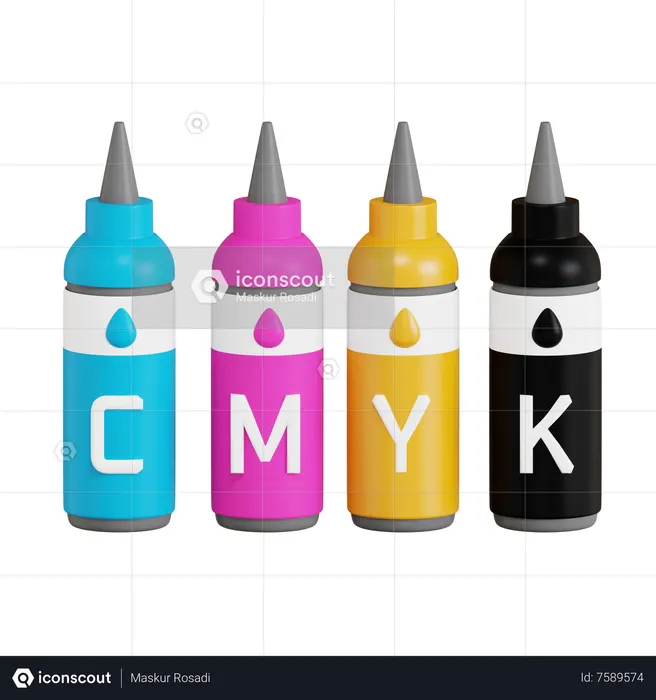 Ink Cartridge  3D Icon
