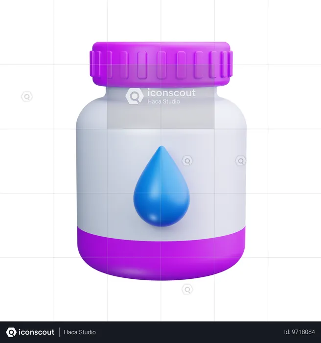 Ink Pot  3D Icon