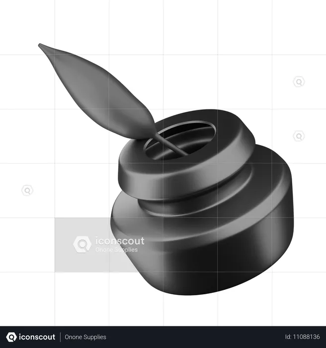Ink Pot  3D Icon