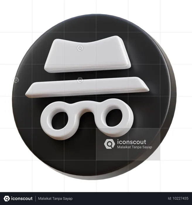 Inkognito-Modus  3D Icon