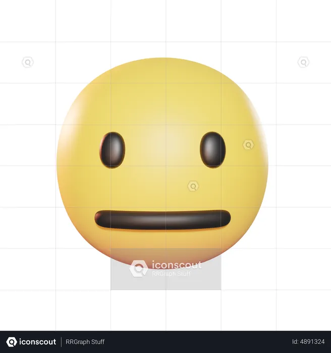 Innocent Emoji 3D Icon