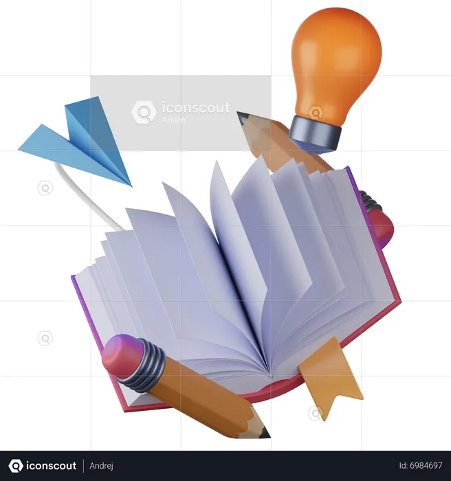 Innovation Book  3D Icon