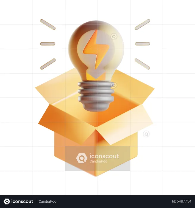 Innovative Idea  3D Icon