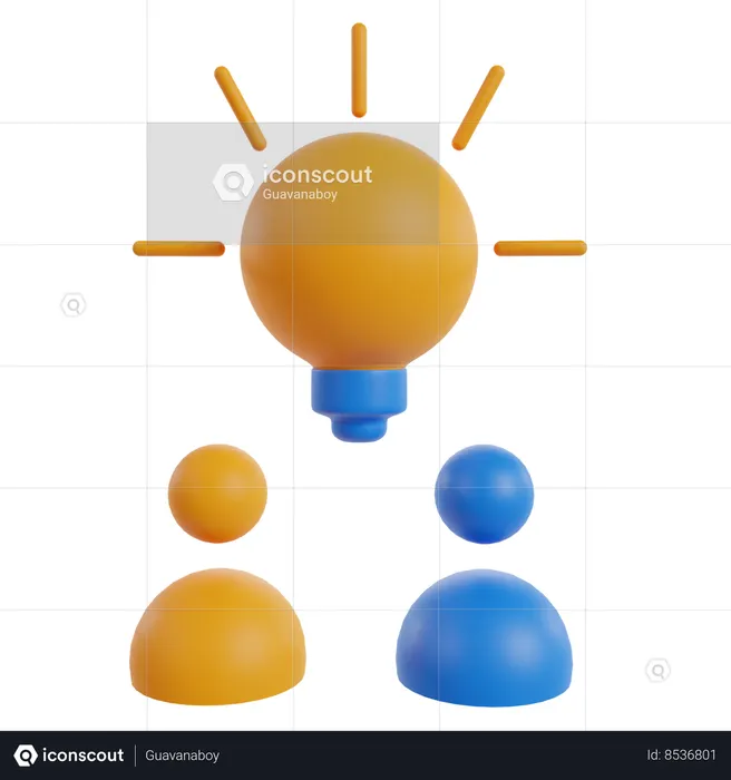 Innovative Ideas  3D Icon
