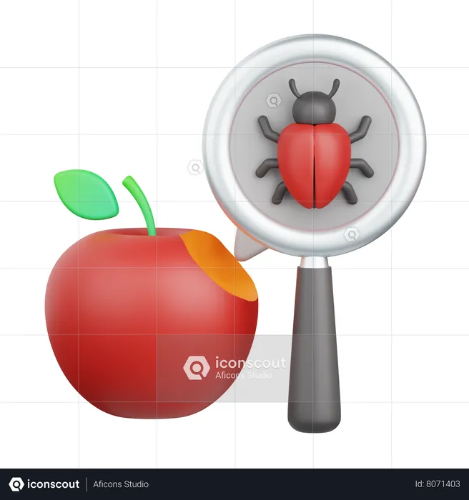 Insecto frutal  3D Icon