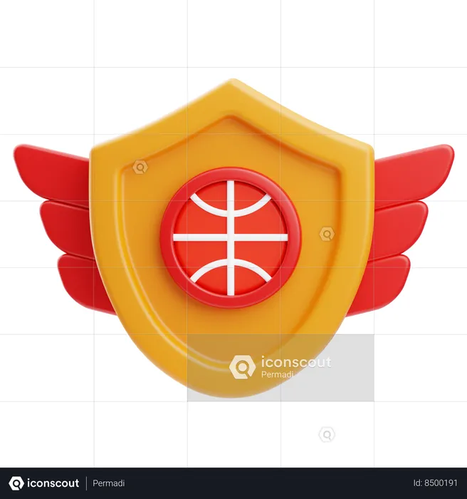 Insignia de baloncesto  3D Icon