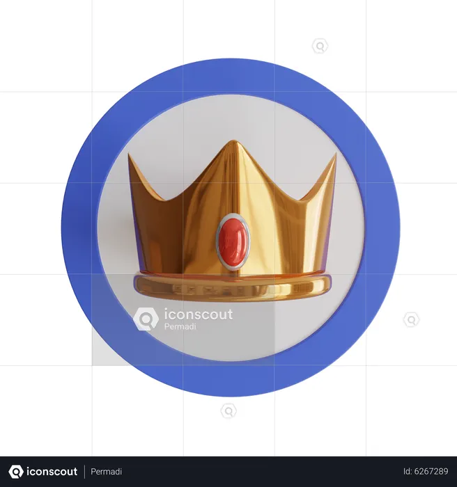 Insignia de la corona  3D Icon