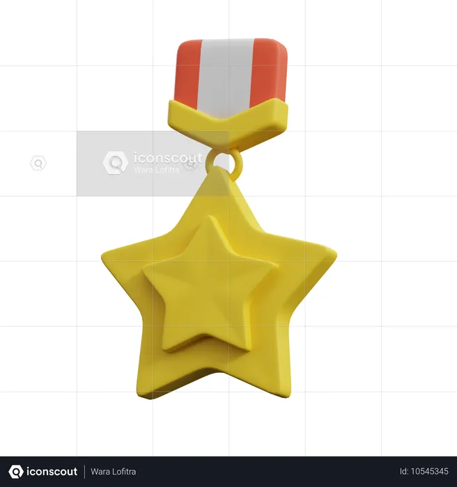 Insignia de estrella  3D Icon