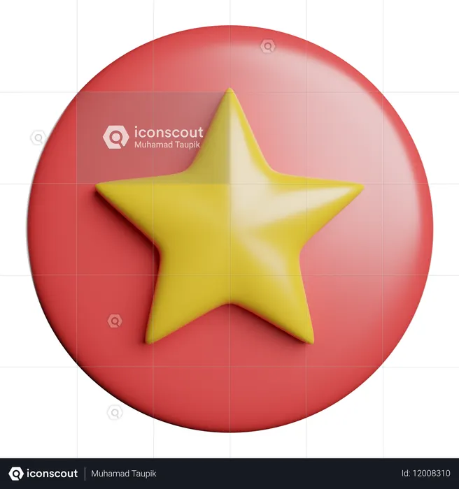 Insignia de estrella  3D Icon