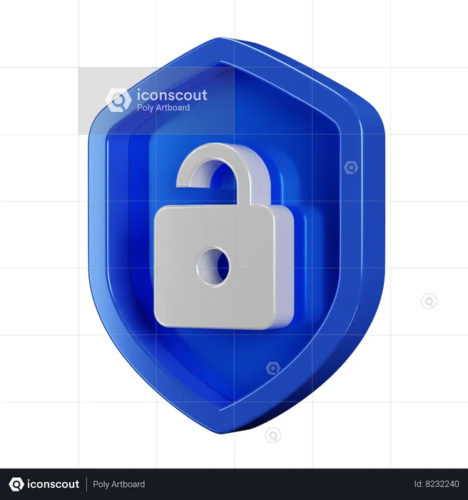 Desbloqueo de insignia de seguridad  3D Icon