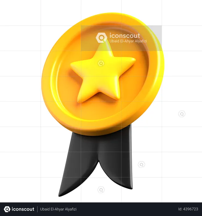 Insignia de estrella  3D Illustration