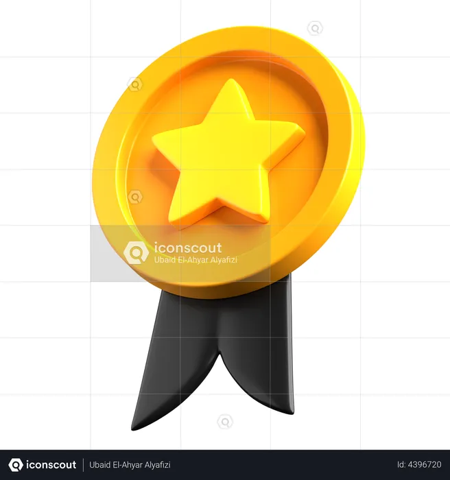 Insignia de estrella  3D Illustration