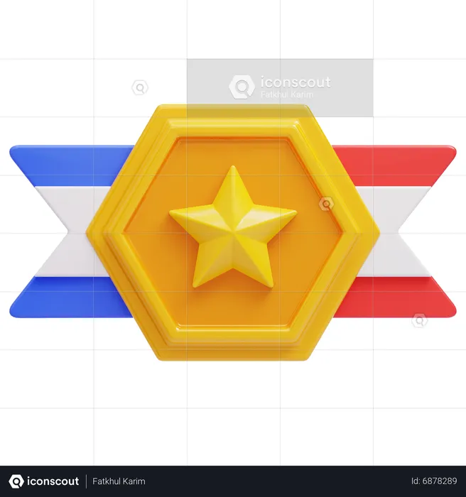 Insignia de estrella  3D Icon