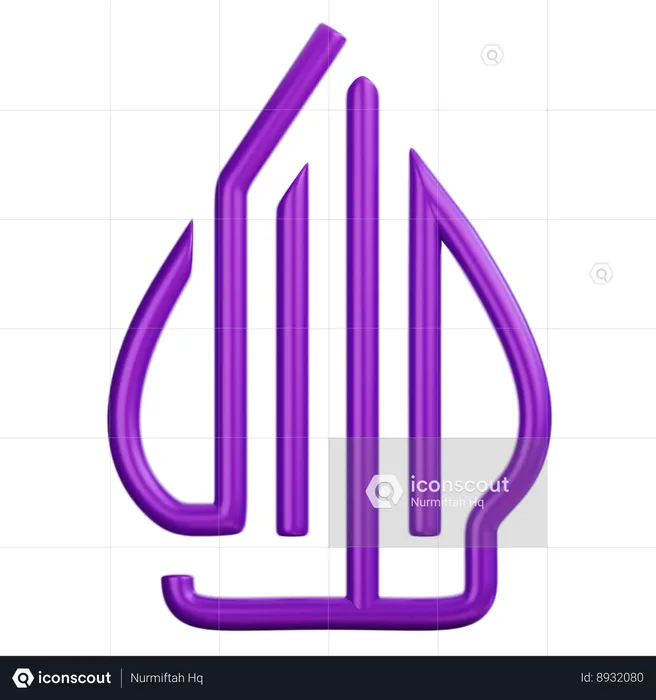 Insignia del logotipo halal Logo 3D Icon