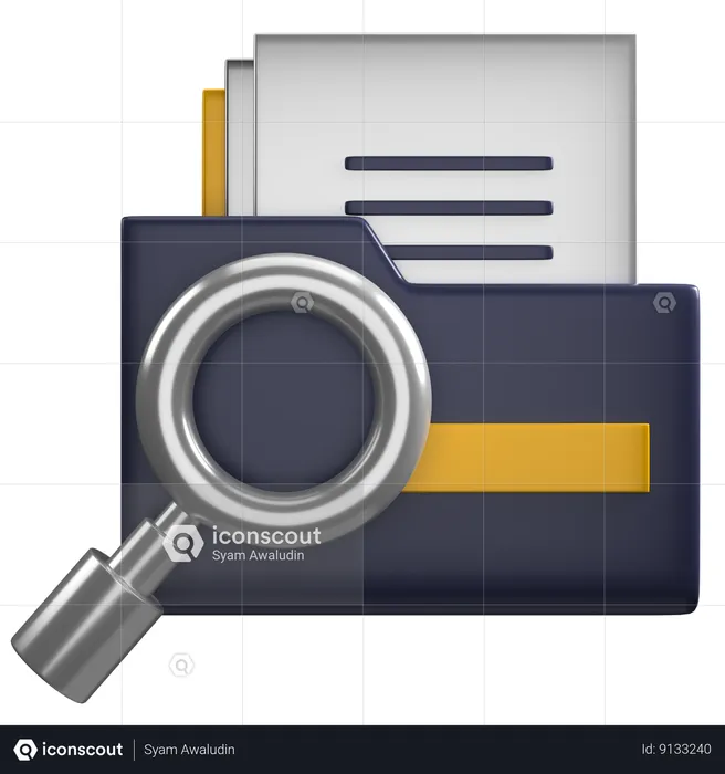 Inspeccionar documento  3D Icon