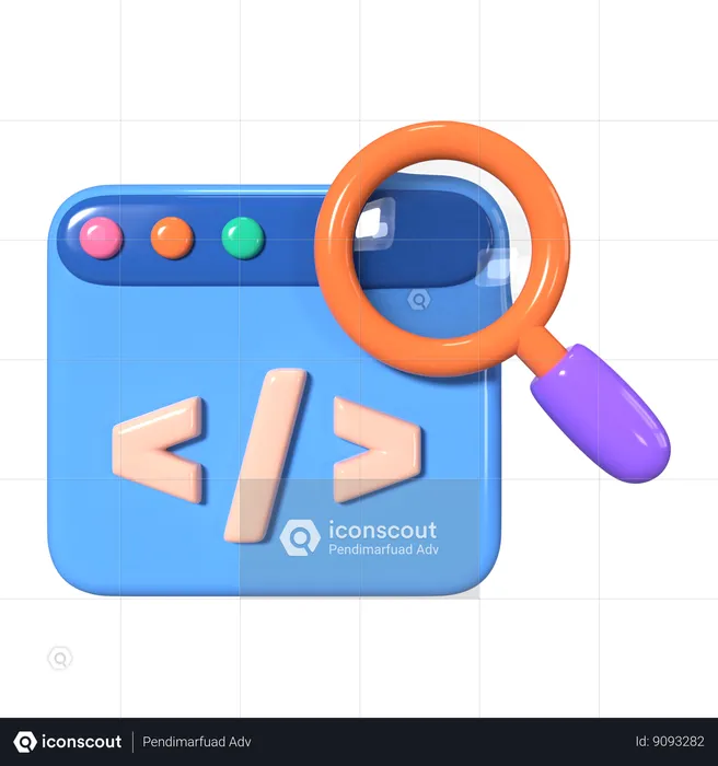 Inspect Element  3D Icon