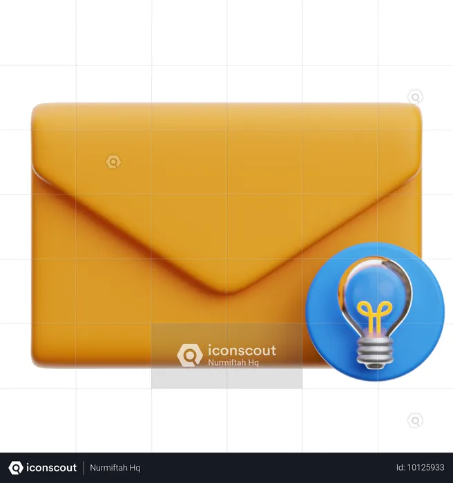 E-mail de inspiração  3D Icon