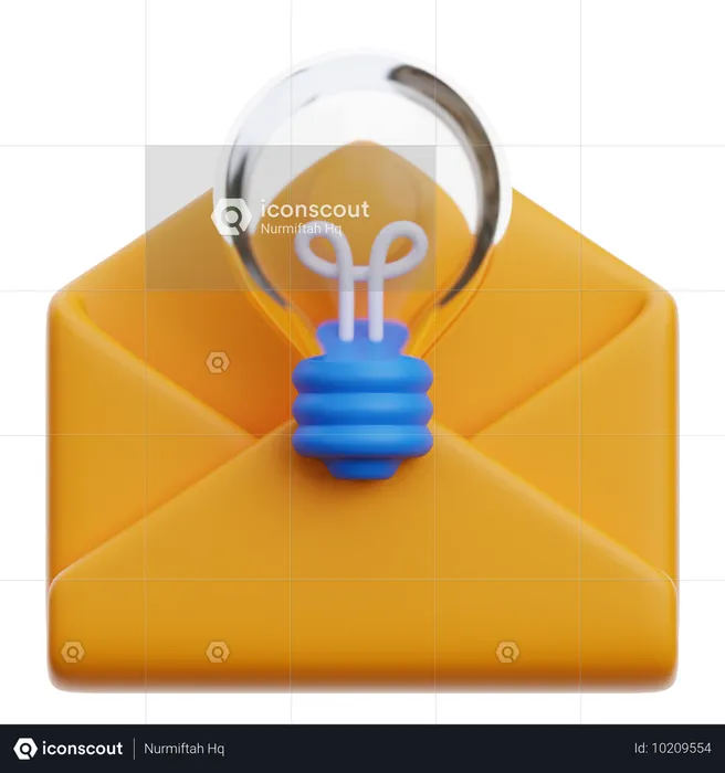 Inspiration Email  3D Icon