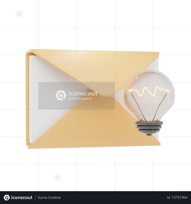 Inspiration Email  3D Icon