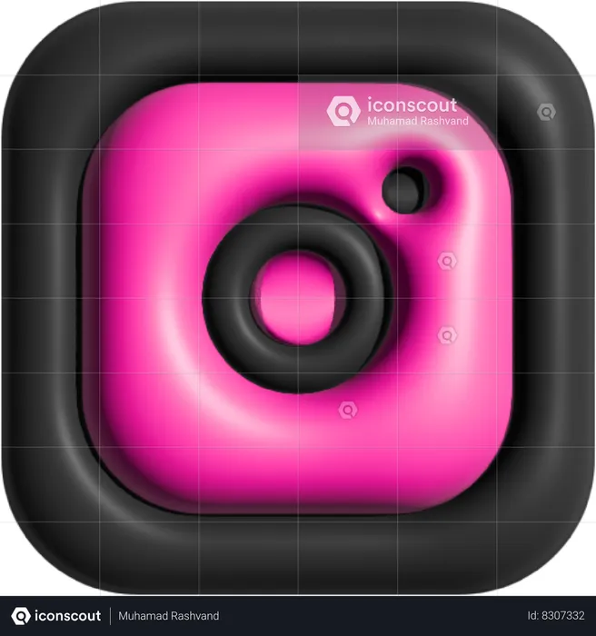 Instagram  3D Icon