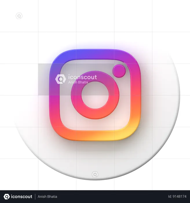 Instagram  3D Icon