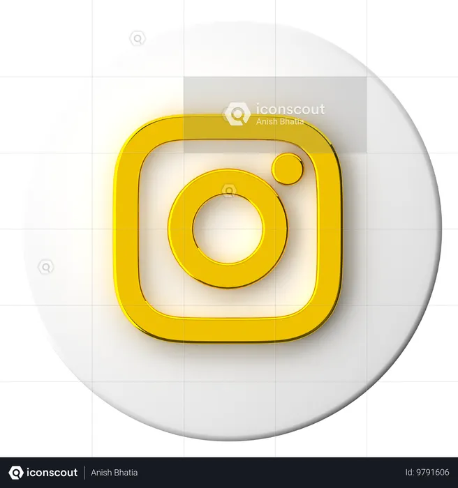 Instagram Logo 3D Icon