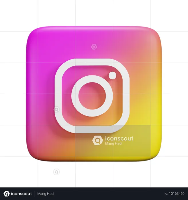 Instagram Logo 3D Icon