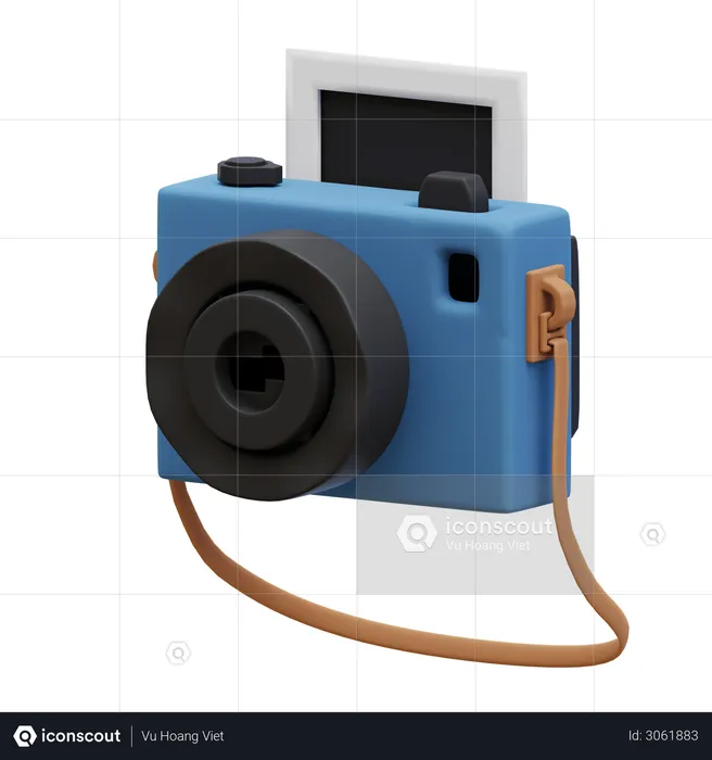 Instant Camera  3D Illustration