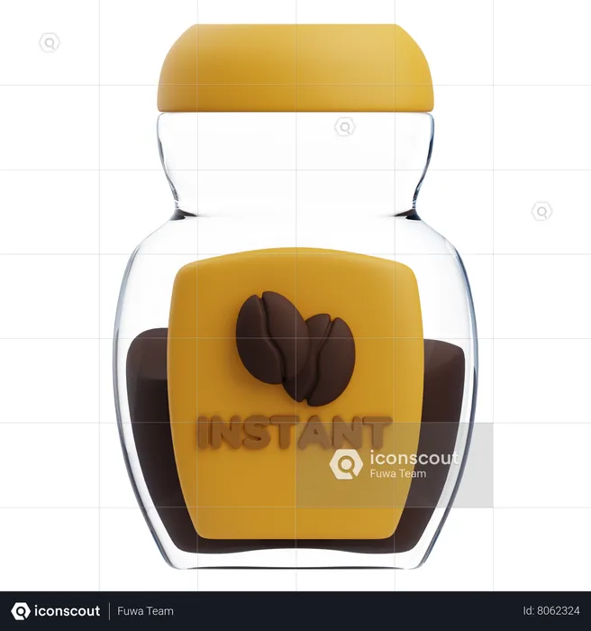 Instant Coffee  3D Icon