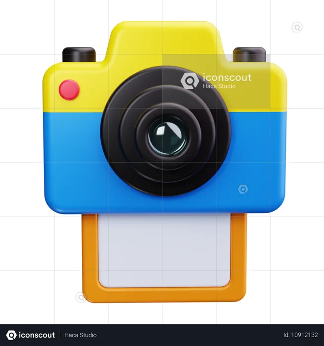 インスタント写真カメラ  3D Icon