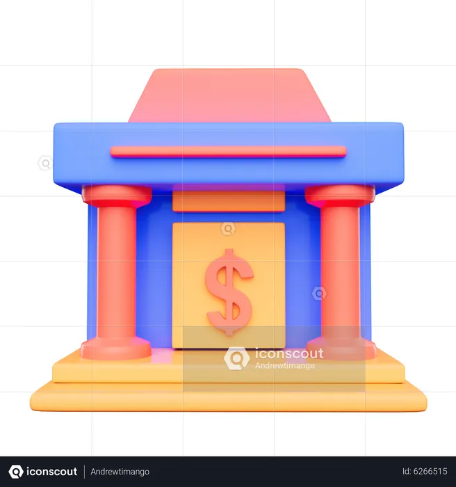 Instituto Financiero  3D Icon