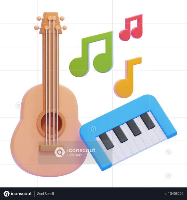 Instrumento musical  3D Icon