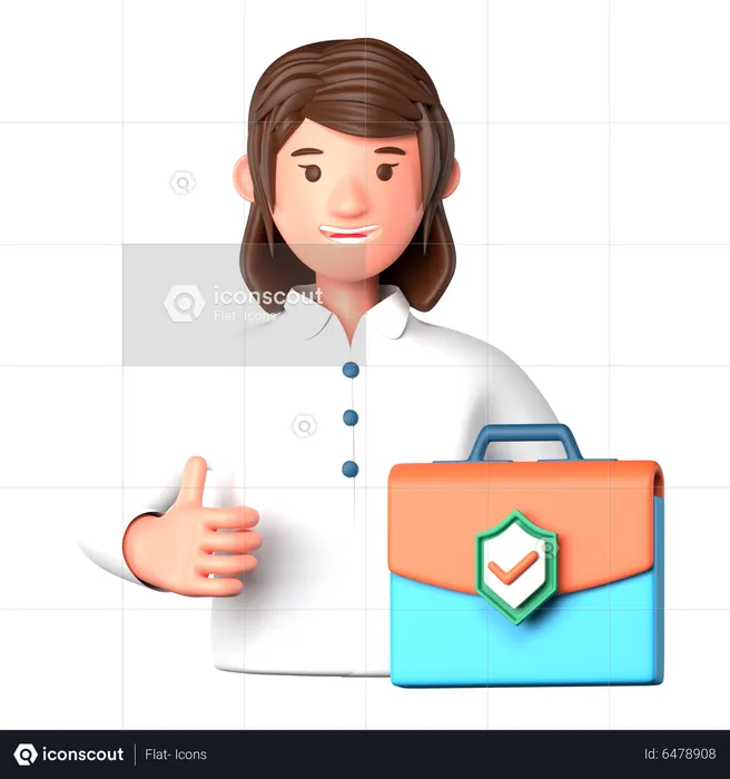 Insurance Agent  3D Icon