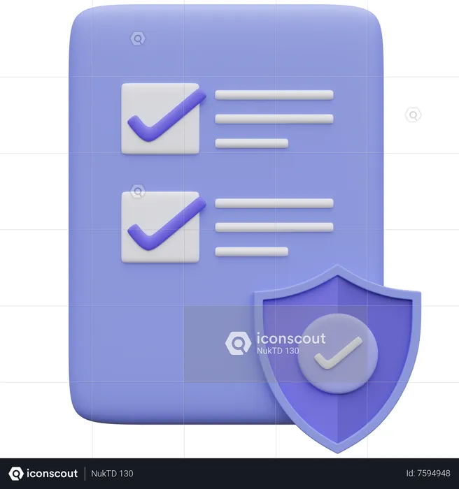 Insurance File  3D Icon